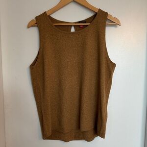 Vince Camuto Sleeveless Knit Top | Brown | Size L